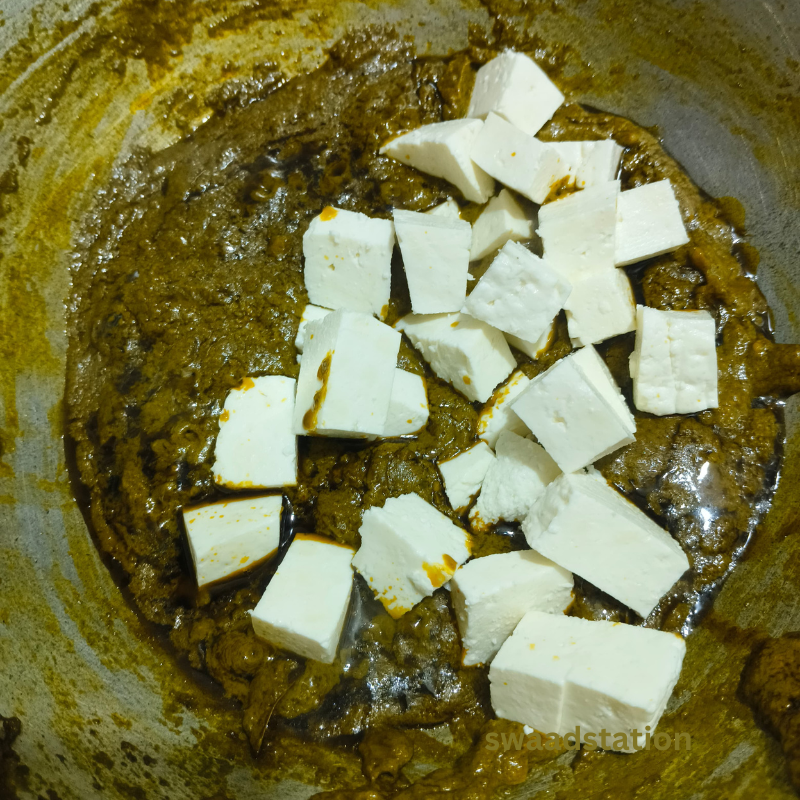 Palak paneer dhaba style